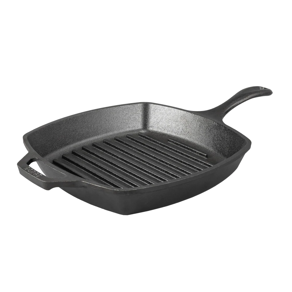 Wildlife Series™️ 10.5 Inch Square Cast Iron Fish Grill Pan | Lodge Cast Iron