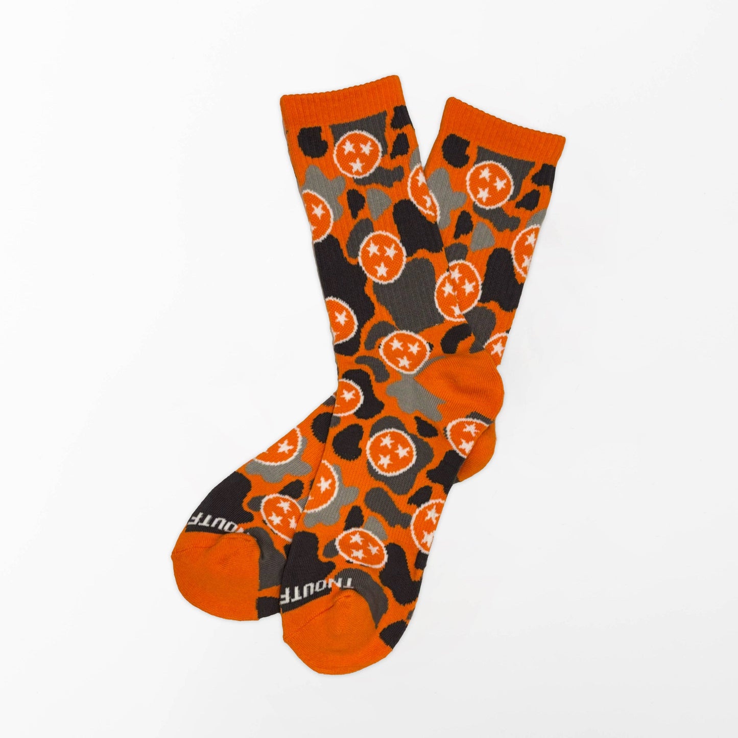 Holler Orange Camo Tennessee Sock