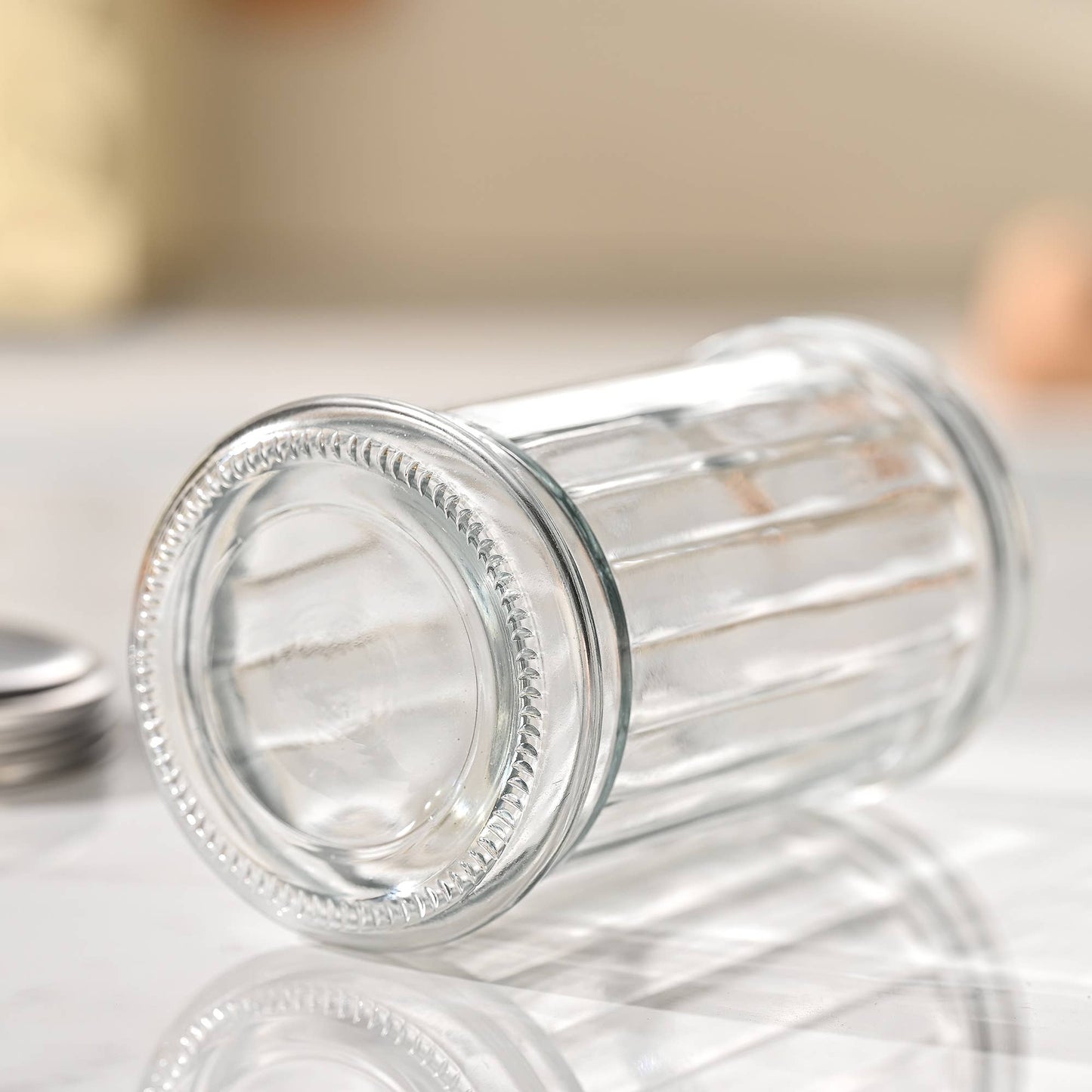 Classic Glass Sugar Shaker, 12 Ounce With Lid