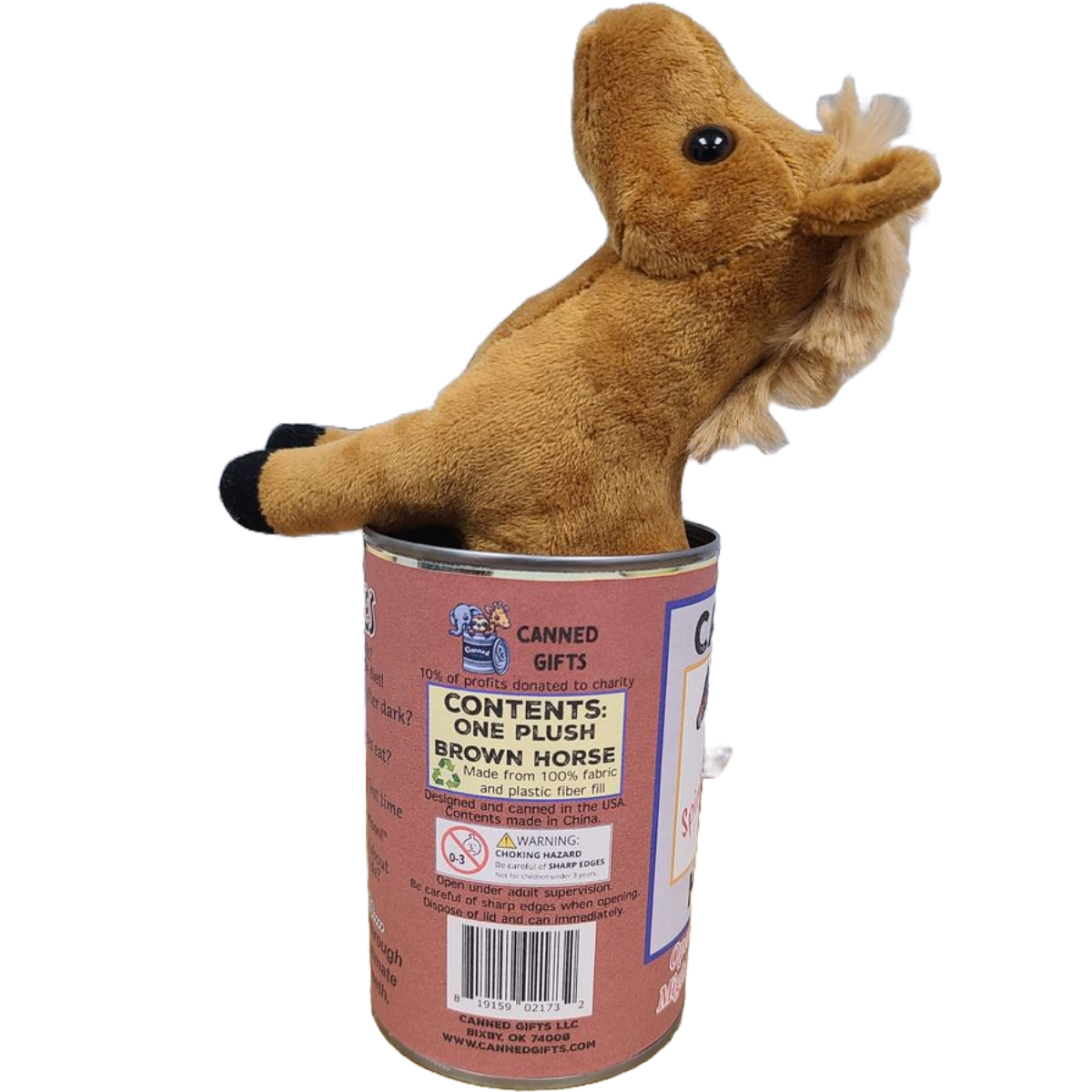 Spirit the Canned Horse - Stuffed Animal Plush w/Funny Jokes