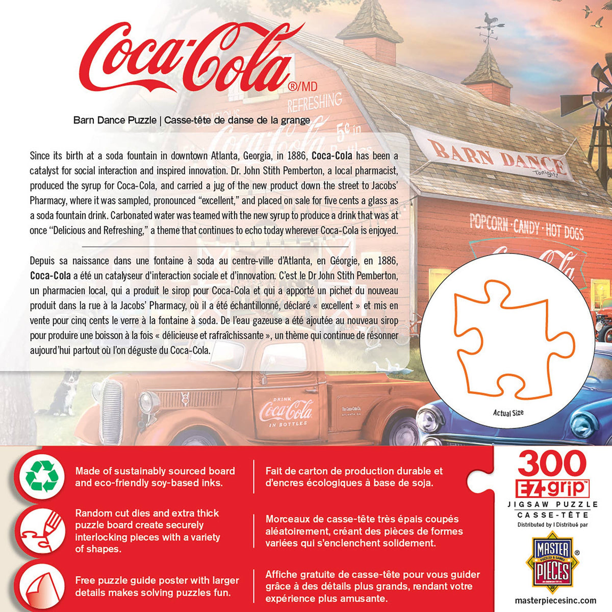 Coca-Cola - Barn Dance 300 Piece EZ Grip Puzzle