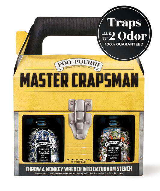 Poo~Pourri Master Crapsman Gift Set 2 pack 2 oz