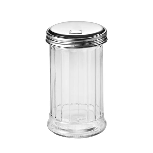 Classic Glass Sugar Shaker, 12 Ounce With Lid
