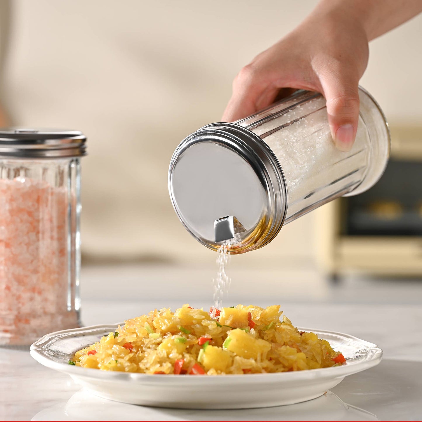 Classic Glass Sugar Shaker, 12 Ounce With Lid
