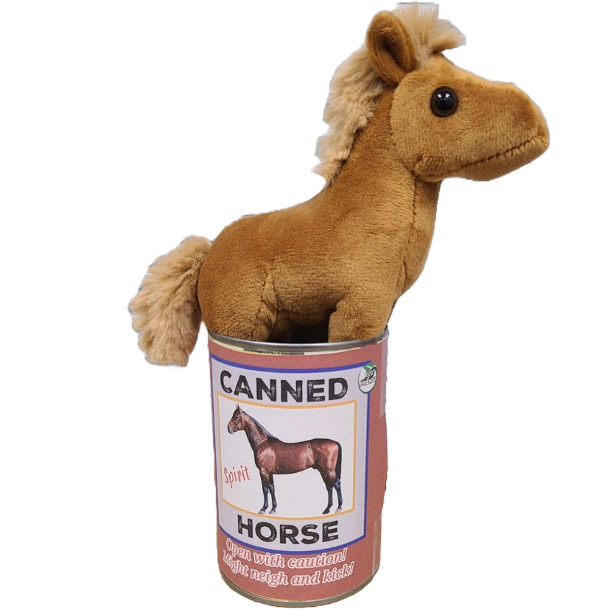 Spirit the Canned Horse - Stuffed Animal Plush w/Funny Jokes