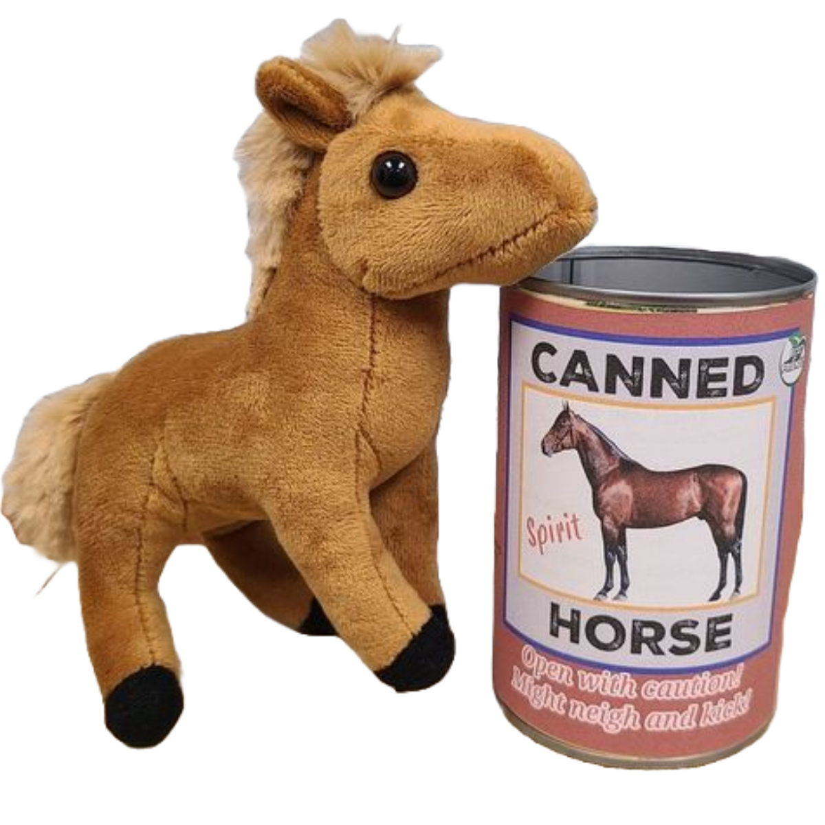 Spirit the Canned Horse - Stuffed Animal Plush w/Funny Jokes
