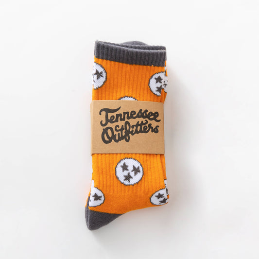 Holler Orange Tennessee Sock