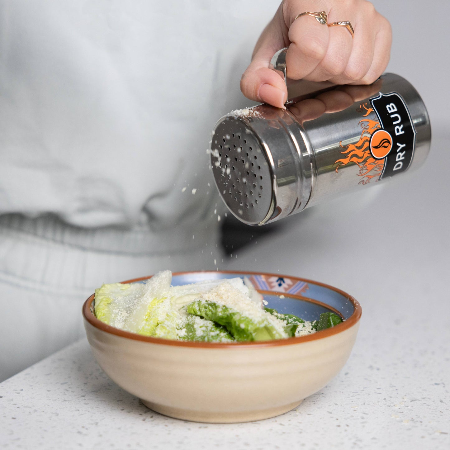 Outset Stainless Steel Dry Rub Shaker With Lid, 13oz | Fox Run Brands