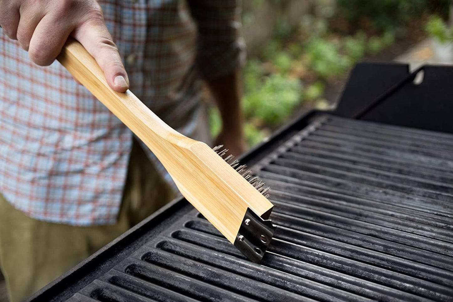 3 Piece Grill Set: Spatula, Tong, Brush
