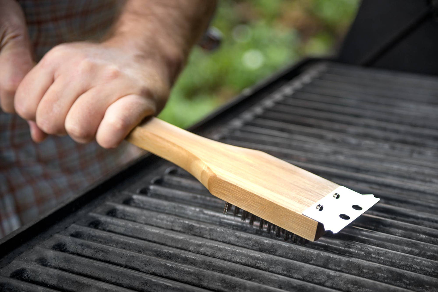 3 Piece Grill Set: Spatula, Tong, Brush