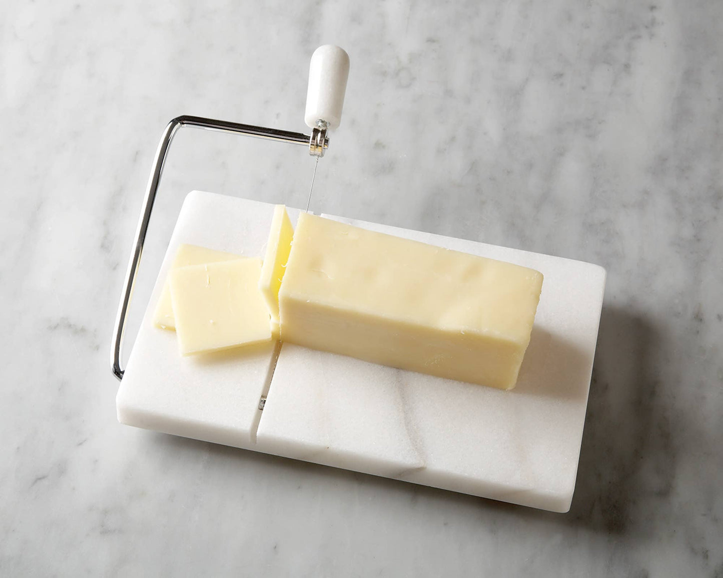 Marble Cheese Slicer with 2 Replacement Wires, 8" x 5"