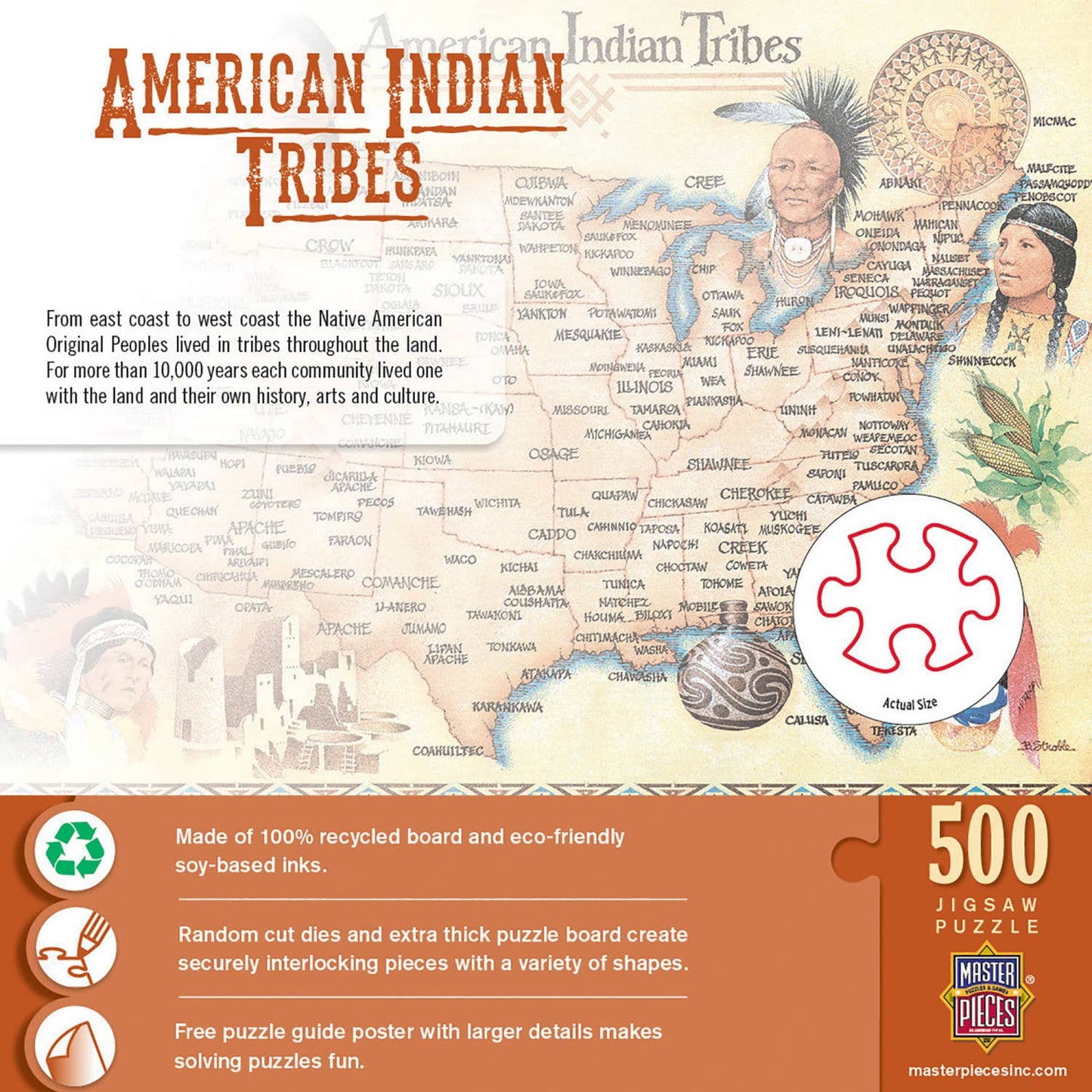 American Indian Tribes 500 Piece Puzzle
