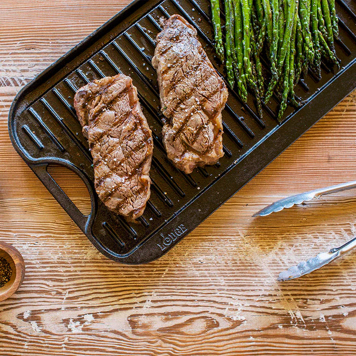 20 x 10.5" Pro-Grid Reversible Grill/Griddle | Lodge Cast Iron