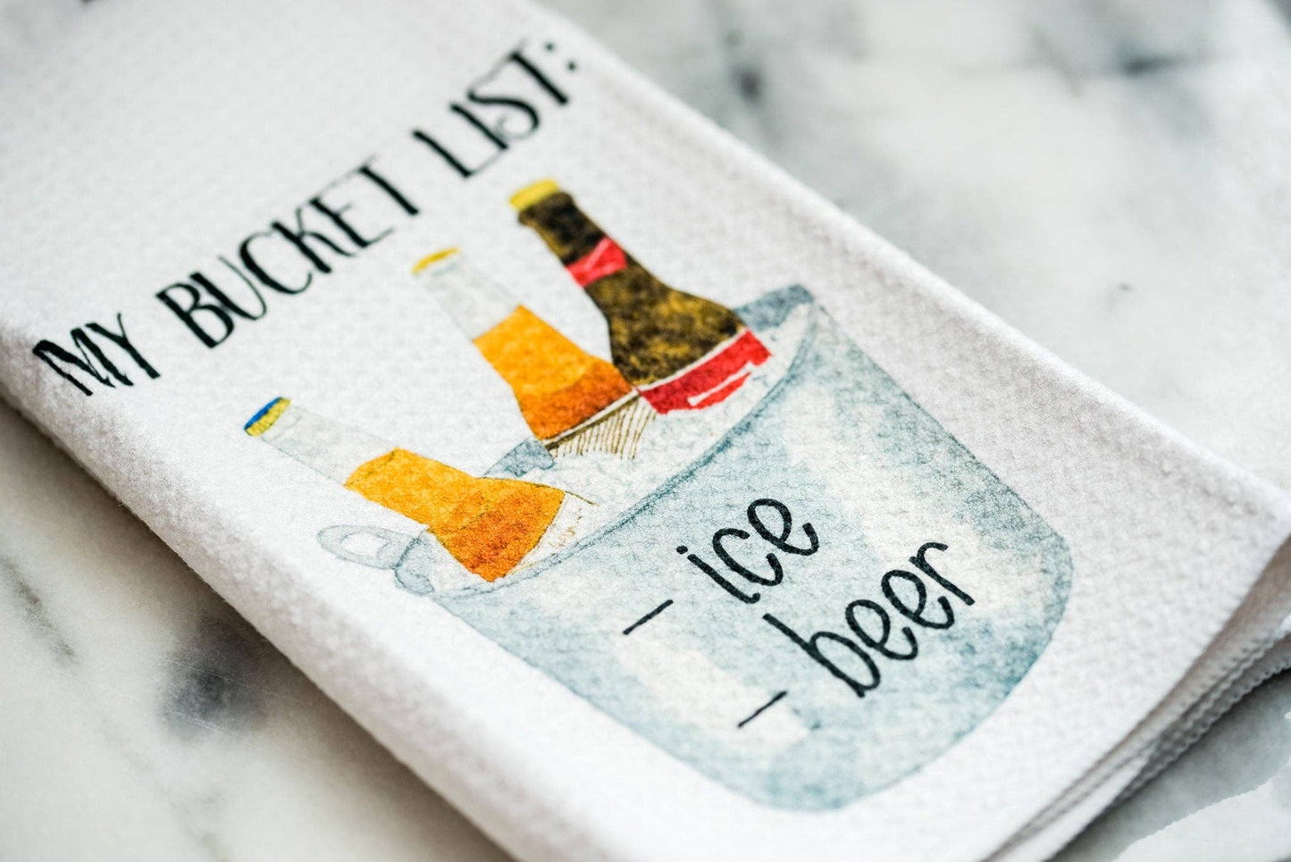 Beer Lover Towels – Funny Kitchen Towels for Home Bar or Man Cave