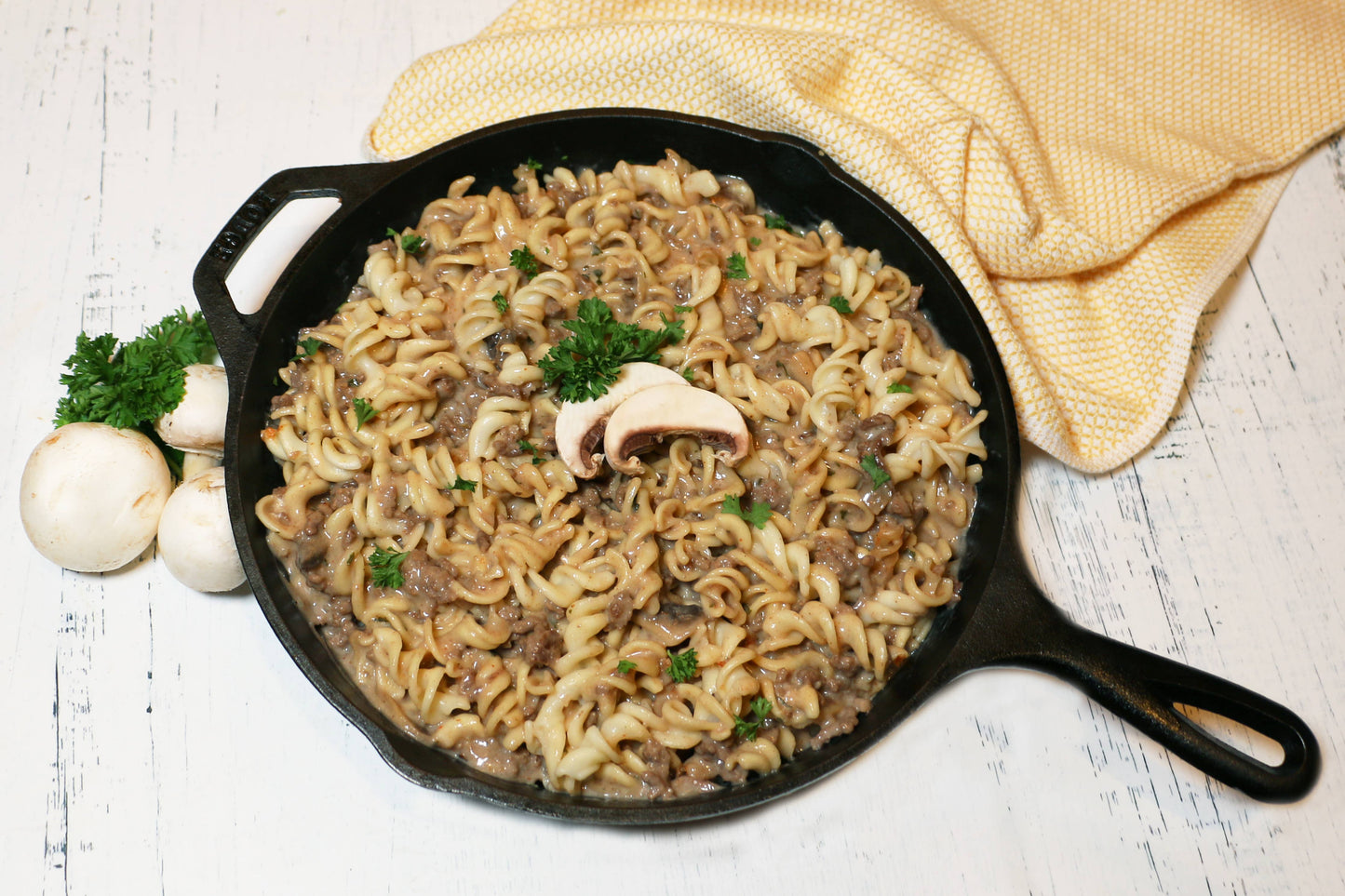 Gluten-Free Beef Stroganoff Skillet Meal