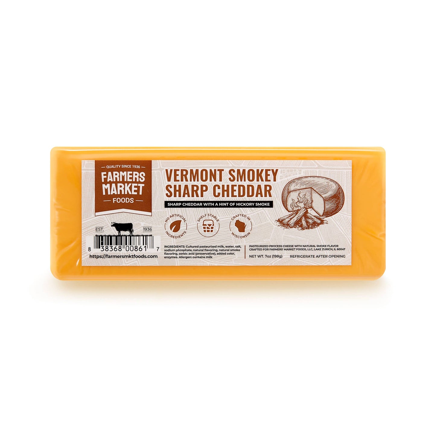Vermont Smokey Sharp Cheddar 7oz