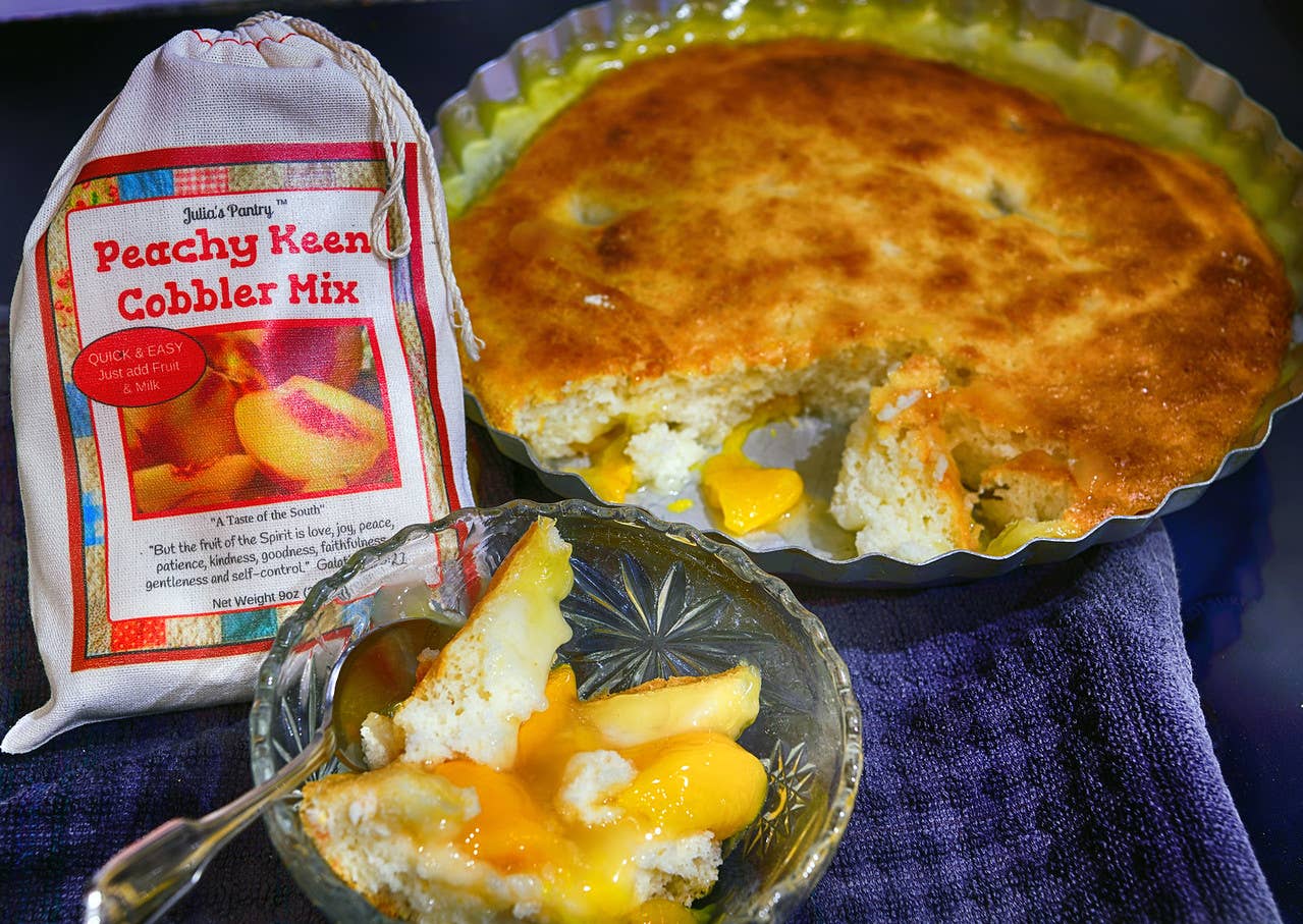 Peachy Keen Cobbler Mix | Julia's Southern Foods