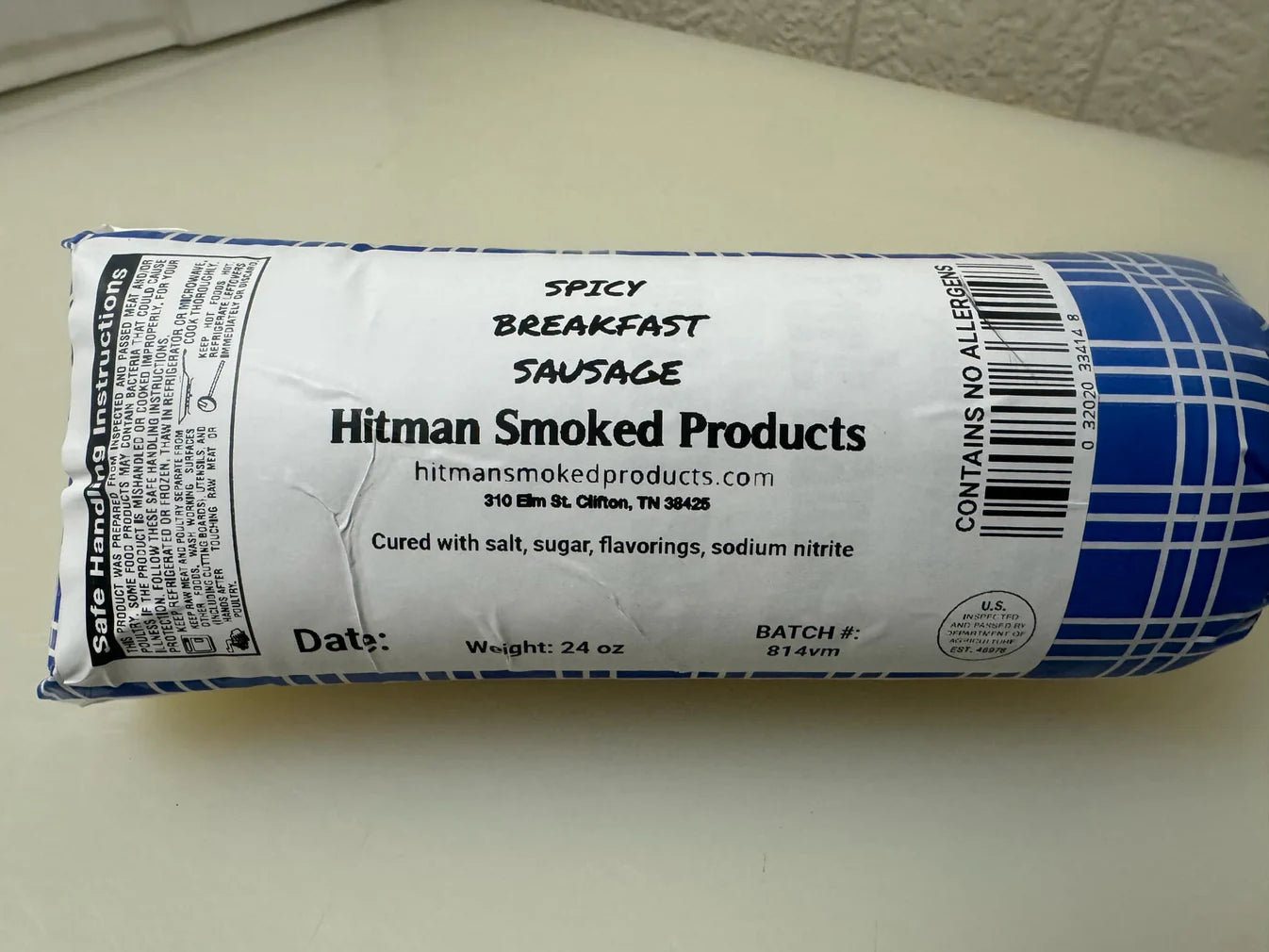Hitman Breakfast Sausage - Spicy - 1.5lb (24oz)