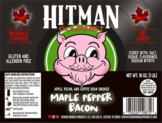 Hitman Maple Pepper Bacon - 1lb