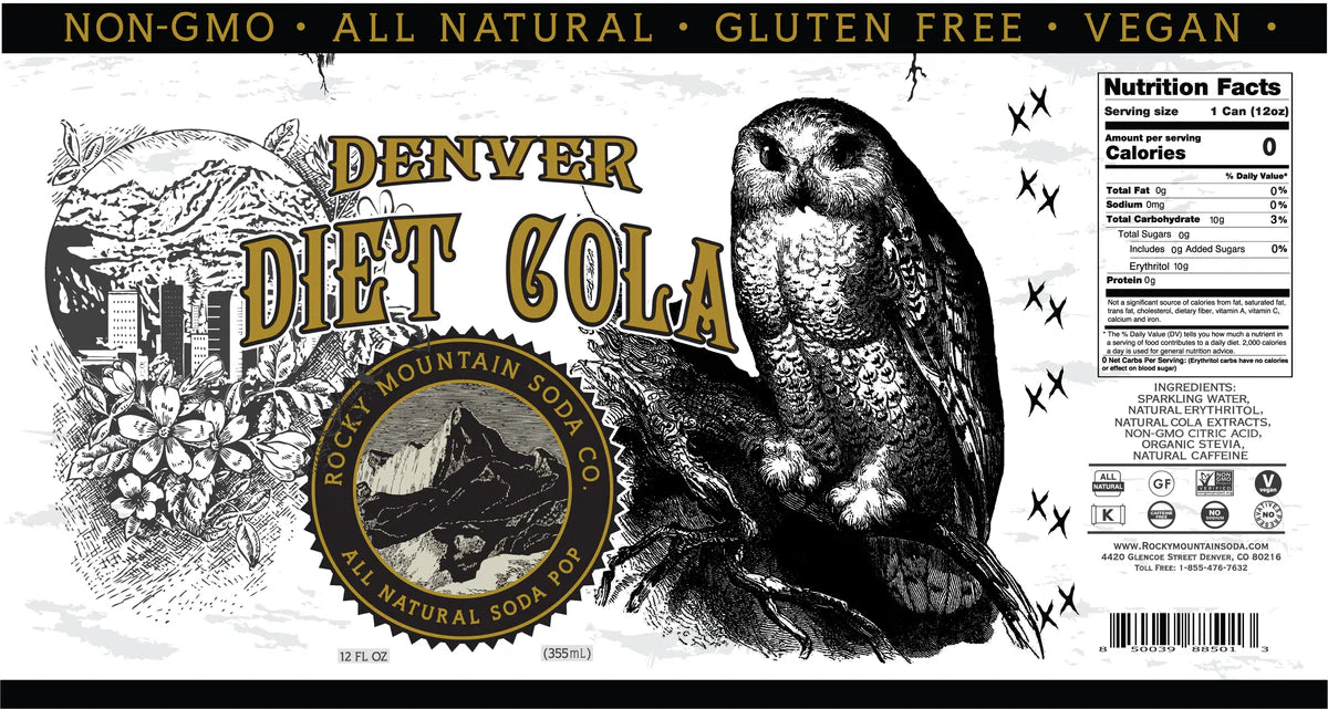 Denver Diet Cola | Rocky Mountain Soda