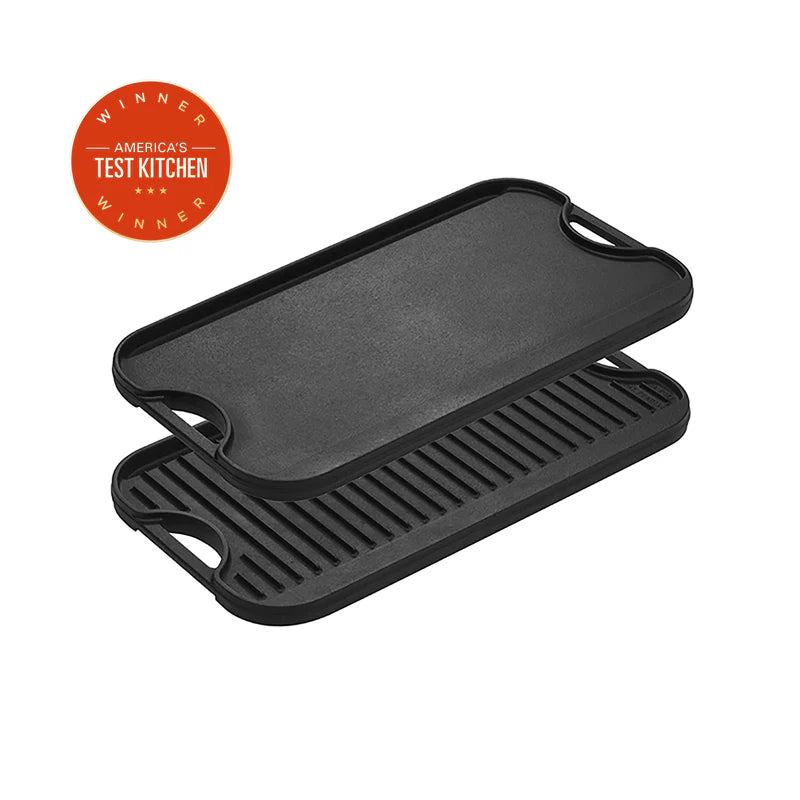 20 x 10.5" Pro-Grid Reversible Grill/Griddle | Lodge Cast Iron
