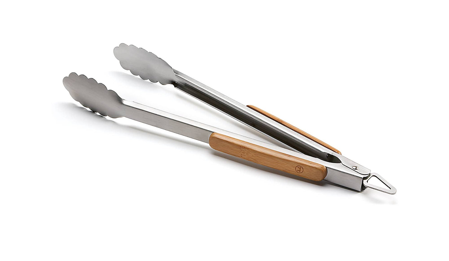 3 Piece Grill Set: Spatula, Tong, Brush