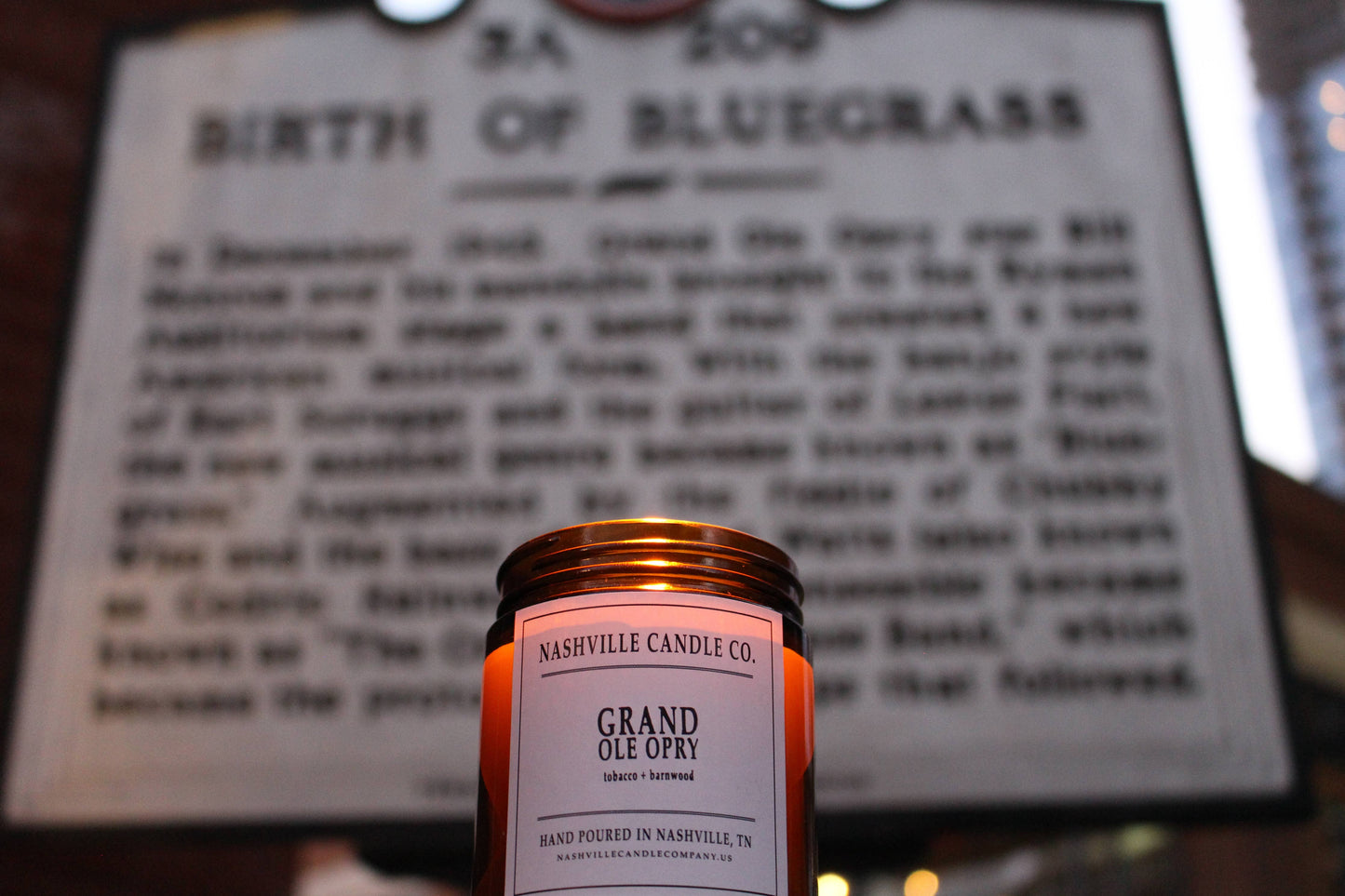 Nashville Candle Company - Grand Ole Opry │Tobacco + Barnwood