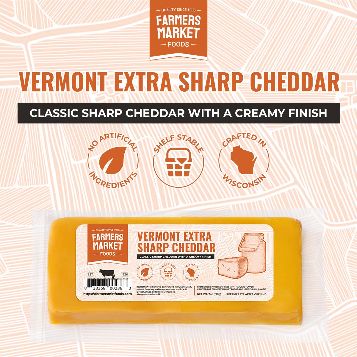 Vermont Extra Sharp Cheddar 7oz