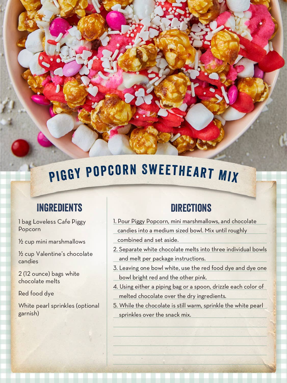 Piggy Popcorn 8.5 oz - The Loveless Cafe