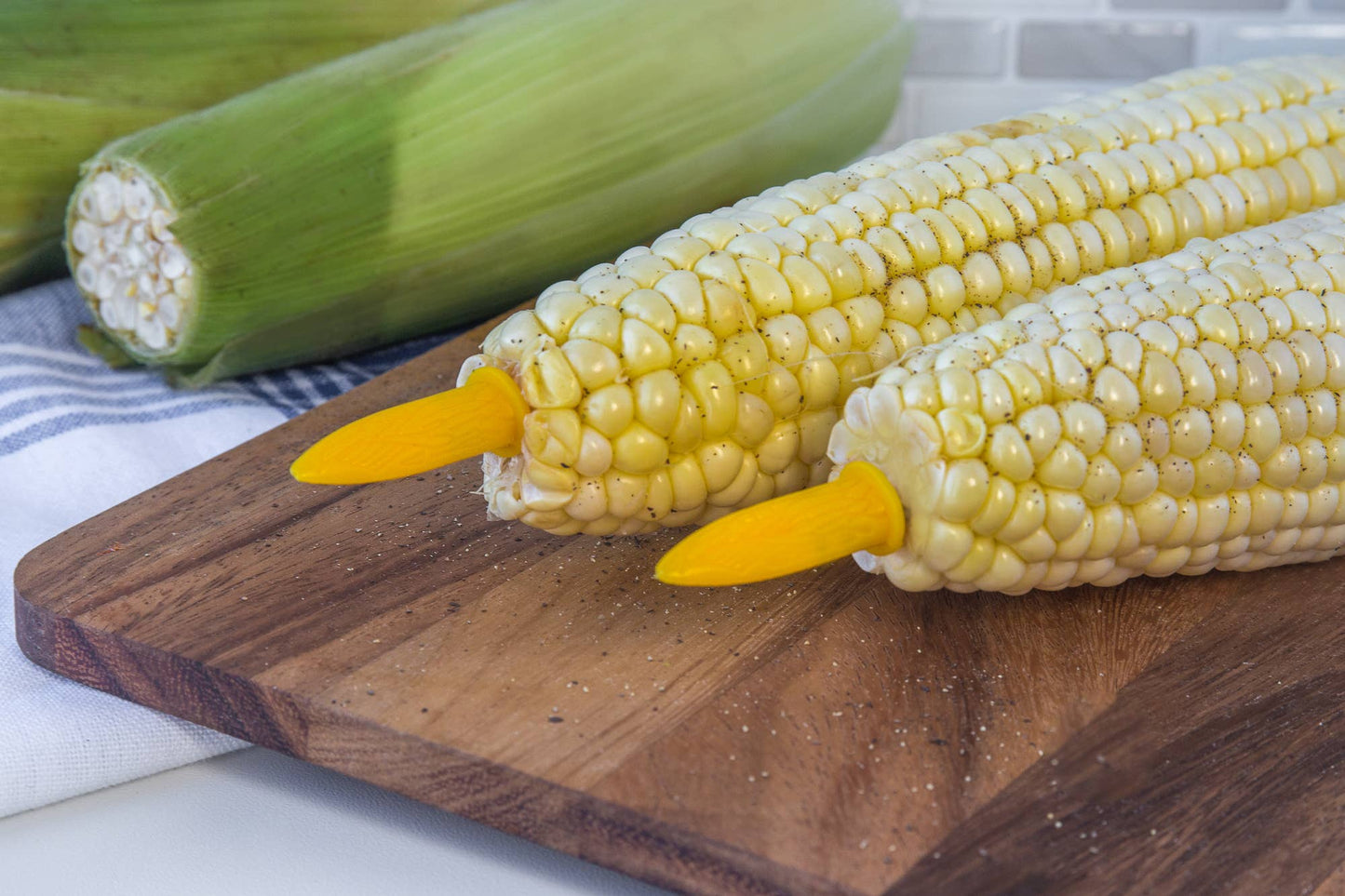 Corn Holders, Set of 6, 2.25" x 0.5" x 0.5"