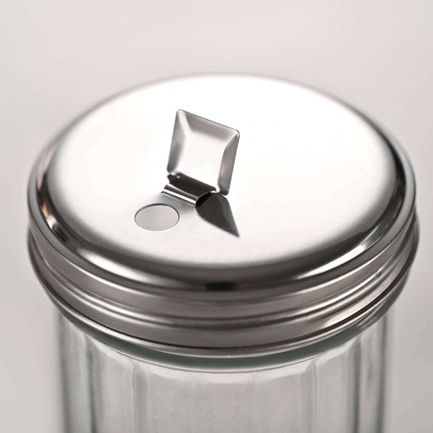 Classic Glass Sugar Shaker, 12 Ounce With Lid