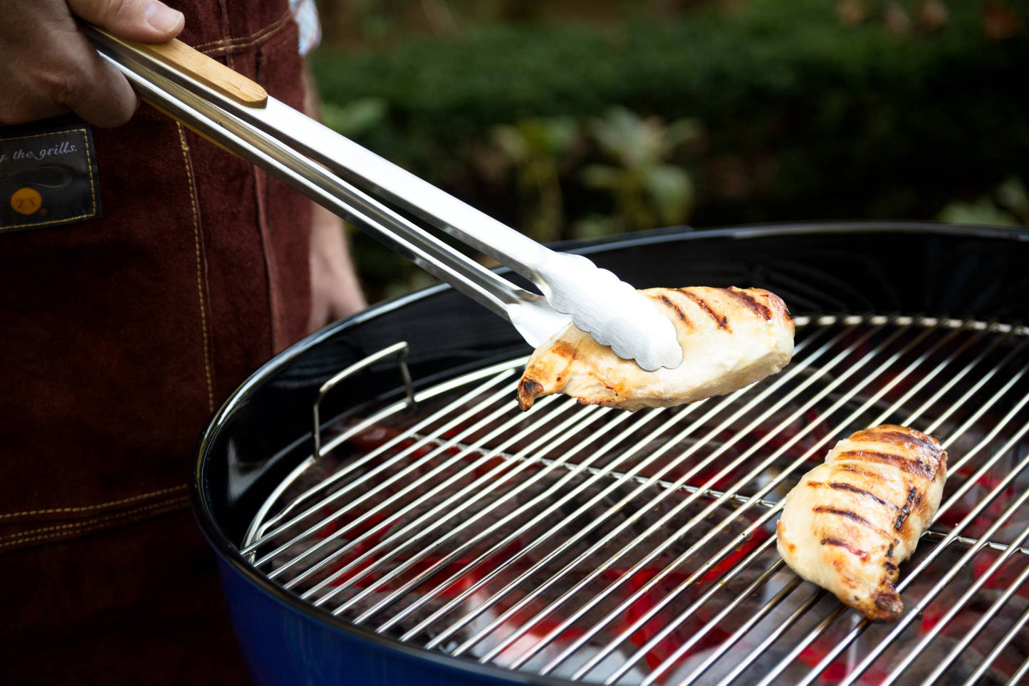 3 Piece Grill Set: Spatula, Tong, Brush